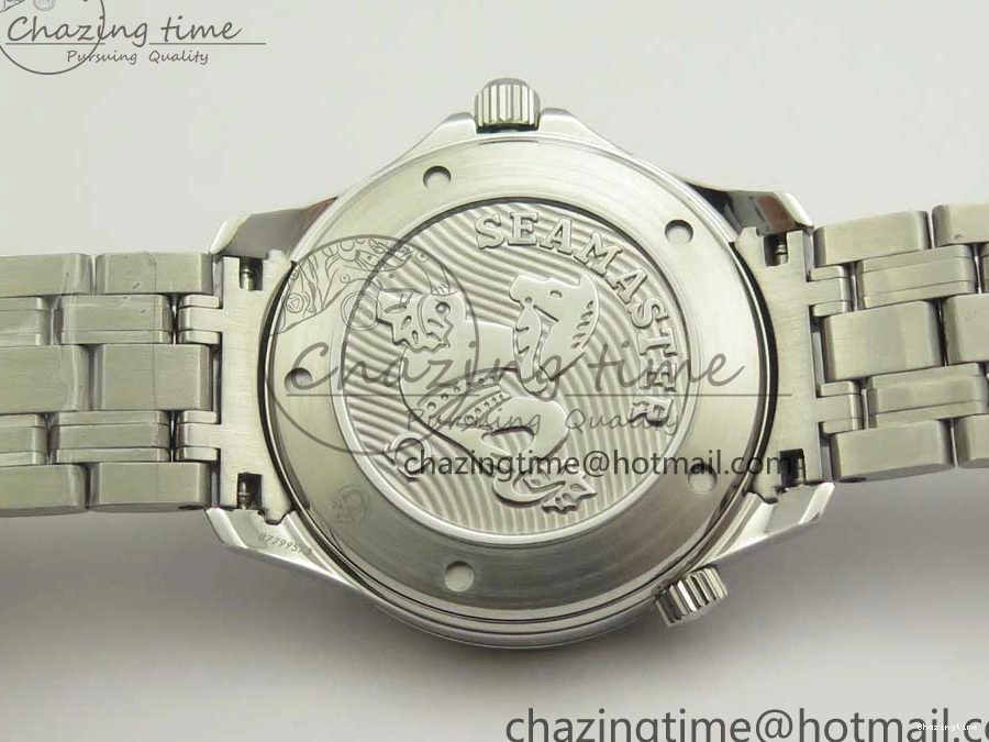 0120 WaterResistant Seamaster 300M SS MKS V3 1:1 Best Edition Black Dial Black Ceramic Bezel on SS Bracelet A 7981